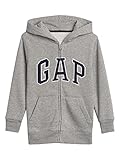 GAP Sweat à Capuche zippé avec Logo pour garçon, Gris