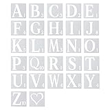 AIEX 27pcs Modèles de Lettres et Chiffres 15cm en Plastique