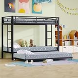 YEHTOKHOME Moderne Lit superposé en métal 90x200cm