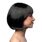 Boland - Perruque cabaret, mi-longue, bob avec franges,