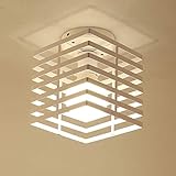 iDEGU Plafonnier Industrielle Cage Lustre Suspension