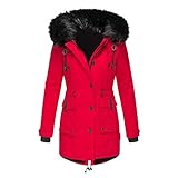 HHMY Parka d'hiver pour femme - Veste d'hiver - Longue