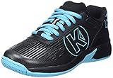 Kempa Attack 2.0 Junior, Chaussure de Handball, Noir/Aqua,