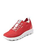 Geox D SPHERICA, Basket Femme, Red, 37 EU