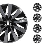 SPARCO Jeu d'enjoliveurs Sparco Lazio 15-inch noir/gris