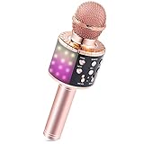 Micro Karaoké, Microphone Karaoké sans Fil Bluetooth