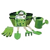 PLANETE PLANTE- Set De Jardinage 6 Pieces avec Sac-Vert-Outils