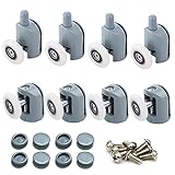 Sweieoni Roulette Porte Coulissante Douche 8 Pièces