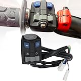 BIUGERCN Interrupteur de moto avec bouton d'arrêt pour