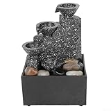 Fauhapyway Fontaine d'intérieur avec LED illuminée