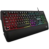 THE G-LAB Keyz Palladium Clavier Gamer AZERTY Filaire