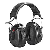Casque fin 3M™ PELTOR™ ProTac™ III, 26 dB, noir, serre-tête,