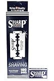 Razor Blades Club Lot de 100 lames de rasoir Sharp