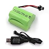 Gecoty® Batterie 6V NiMH, Battery AA Rechargeable Haute