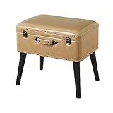 Relax World Pouf de rangement en forme de valise en