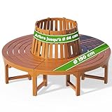 Banc de jardin tour d'arbre [Jardin]