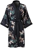 Ledamon Peignoir kimono court pour femme – Peignoir