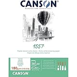 CANSON 1557 - Bloc 30 feuilles de papier dessin blanc
