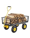 VEVOR Chariot de Jardin Transport, Charge 408,23 kg,