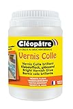 CLEOPATRE- Vernis Colle Transparent brillant, séchage