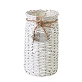 Willoo Vase Decoratif, Panier Fleurs Jonc Mer Vase,