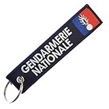 CLJ - Porte-clés - Passion Gendarme - Bleu marine foncé