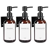 HCYWOC Lot de 3 Distributeur Savon Mural, Distributeur