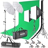 NEEWER Kit Studio Photo et éclairage, 2,6m x 3m Système