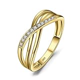 JewelryPalace Zircone Cubique Infini Bague Femme Argent