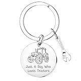 Porte-clés tracteur pour amoureux des tracteurs, cadeau