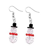 ZOYLINK Noël Boucles d'oreilles Bonhomme De Neige Mignonne