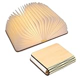 LED Livre Lampe en Bois, Idee Cadeau Noël Livre Lampe
