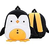Sac à Dos Enfant, Forme Pingouin Mignonne en Peluche