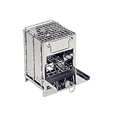 Poêle à bois de camping, compact et portable en acier