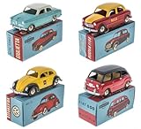OPO 10 - Lot de 4 Voitures Compatible avec Fiat + Alfa