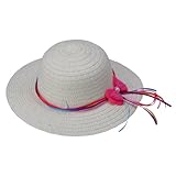 JTC 1 chapeau d'été pour bébé avec nœud en paille -