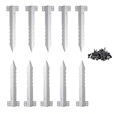 Lot de 10 Supports Traverses Chemin Fer Métal Robuste