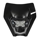 JFG RACING Plaque Phare Avant Moto,Phare LED Universel