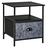 Chevet - Table de Nuit - étagère, tiroir Non tissé