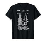 T-shirt vintage Patent Print 1900 Engine Spark Plug