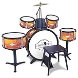 Rock Drum Set with Stool
