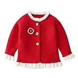FEESHOW Bébé Enfant Fille Tricot Cardigan à Manches