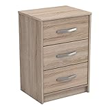 Demeyere - Table de Chevet Style Contemporain - 3 Tiroirs