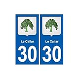 30 Le Cailar blason ville autocollant plaque stickers