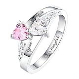 Bague de promesse personnalisée pour elle - bagues