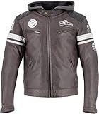 Helstons Riposte Veste en cuir de moto (Dark Brown,S)