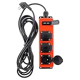 Multiprise étanche 3 prises 16A 2P+T avec 2x USB 2,1A