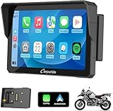Carpuride W702B Écran GPS Moto Carplay avec Support