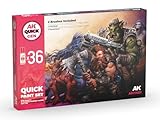 AK QUICK GEN SET AK17601 QUICK PAINT SET 36 COLORS