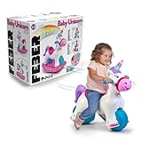 FEBER Baby Unicorn, Trotteur 2 en 1 en Forme de Licorne,